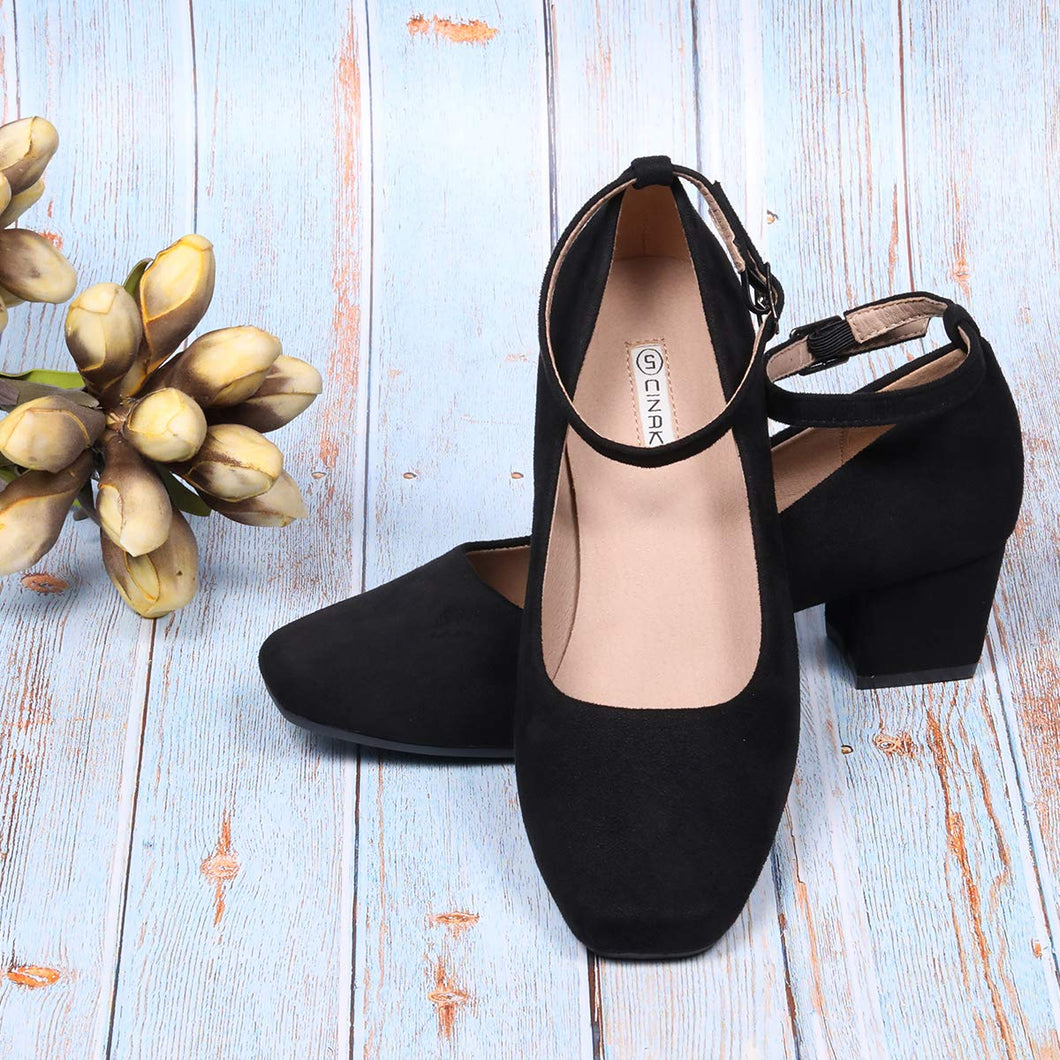 Vintage Made in Italy Shiny Black Heels Small Short Heel Closed Toe Dress  Shoes | Short heels, Black heels, Closed toe